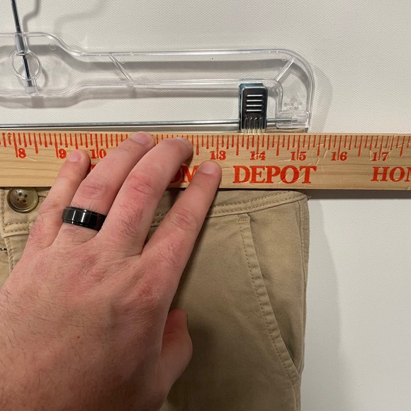 American Eagle Kick Boot Khaki Pants Tan Stretch Chino Womens Size 6 Regular - Picture 2 of 10